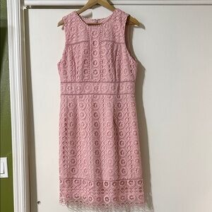Preston & York Elegant Pink Lace Dress